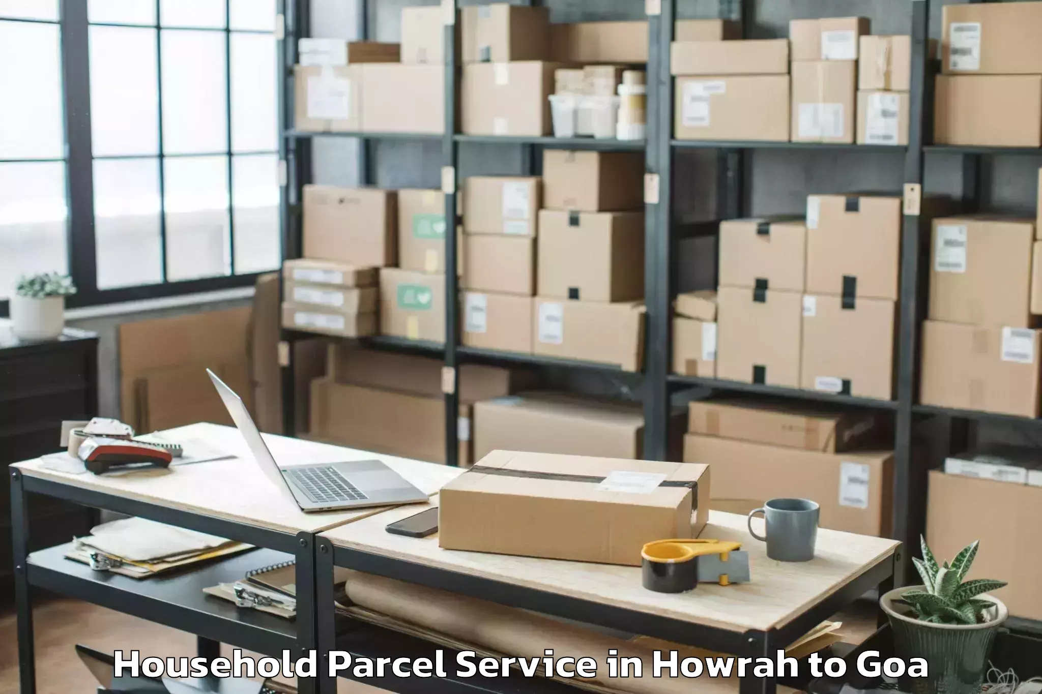 Professional Howrah to Canacona Household Parcel